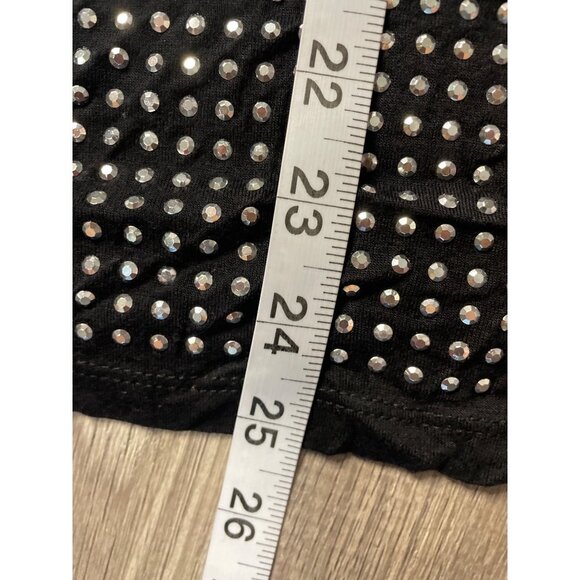 INC Black Sleeveless Sheer Back Sparkle Tunic Tank Blouse Sz M - Picture 11 of 11